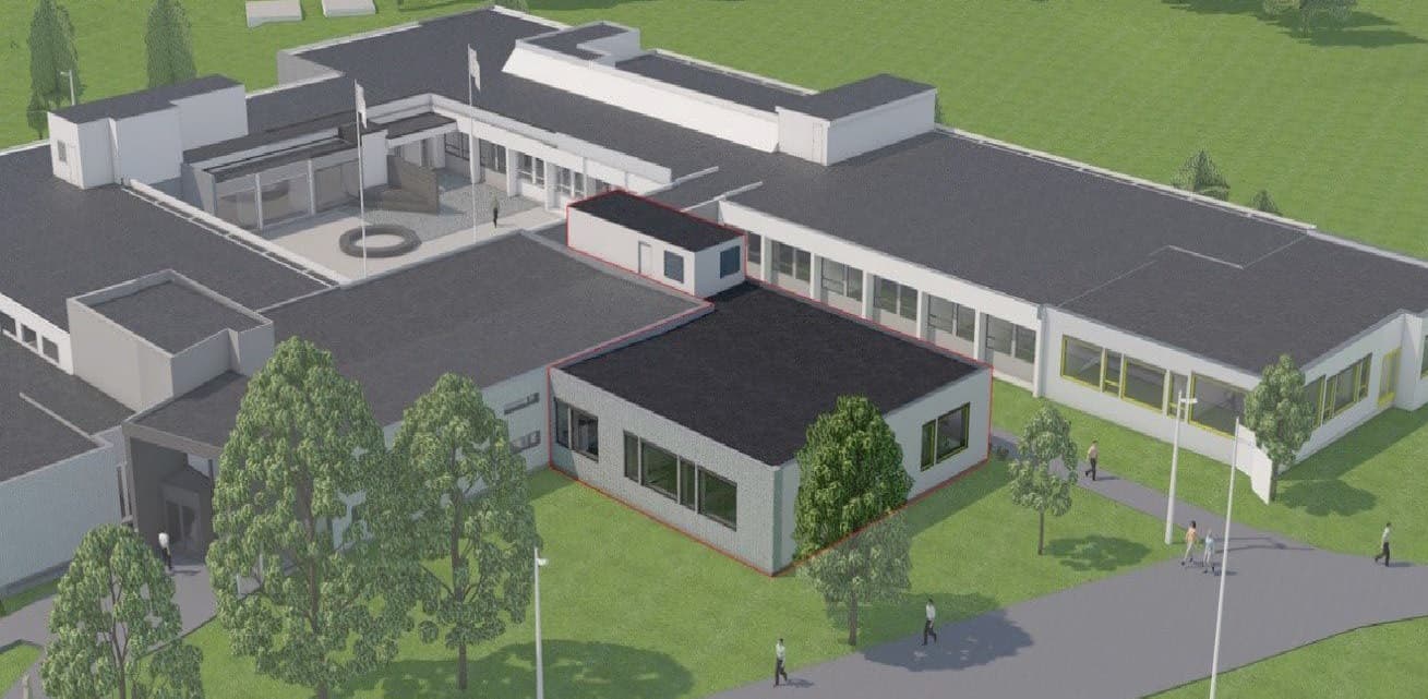 Oversiktsbilde Tilbygg Nøtterøy VGS
