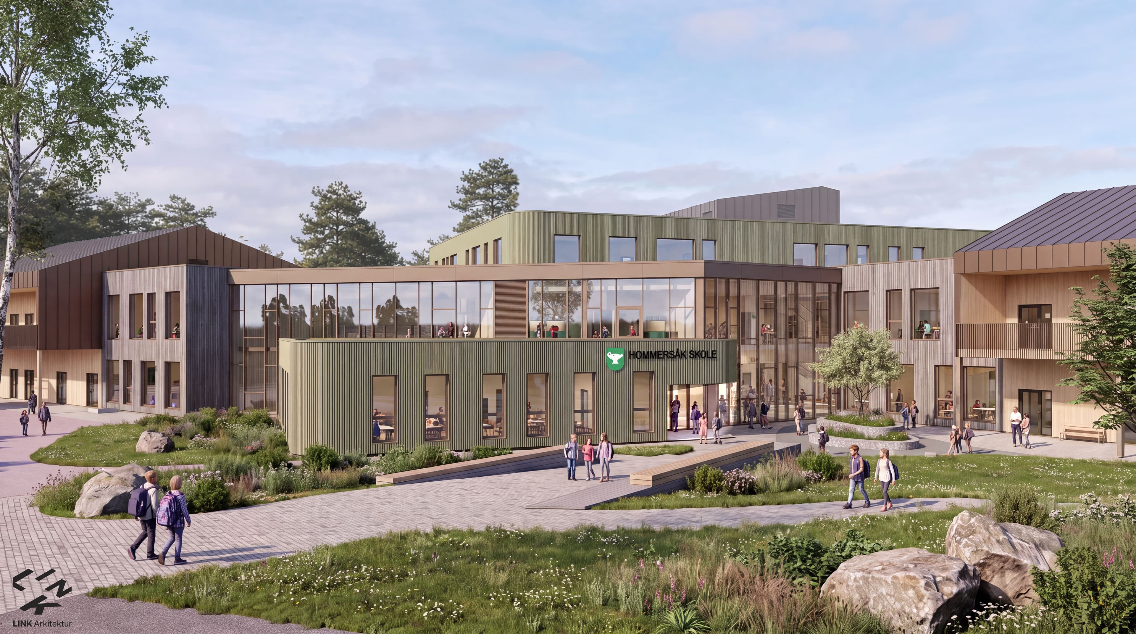 Illustrasjon Hommersåk Skole 18.08.26