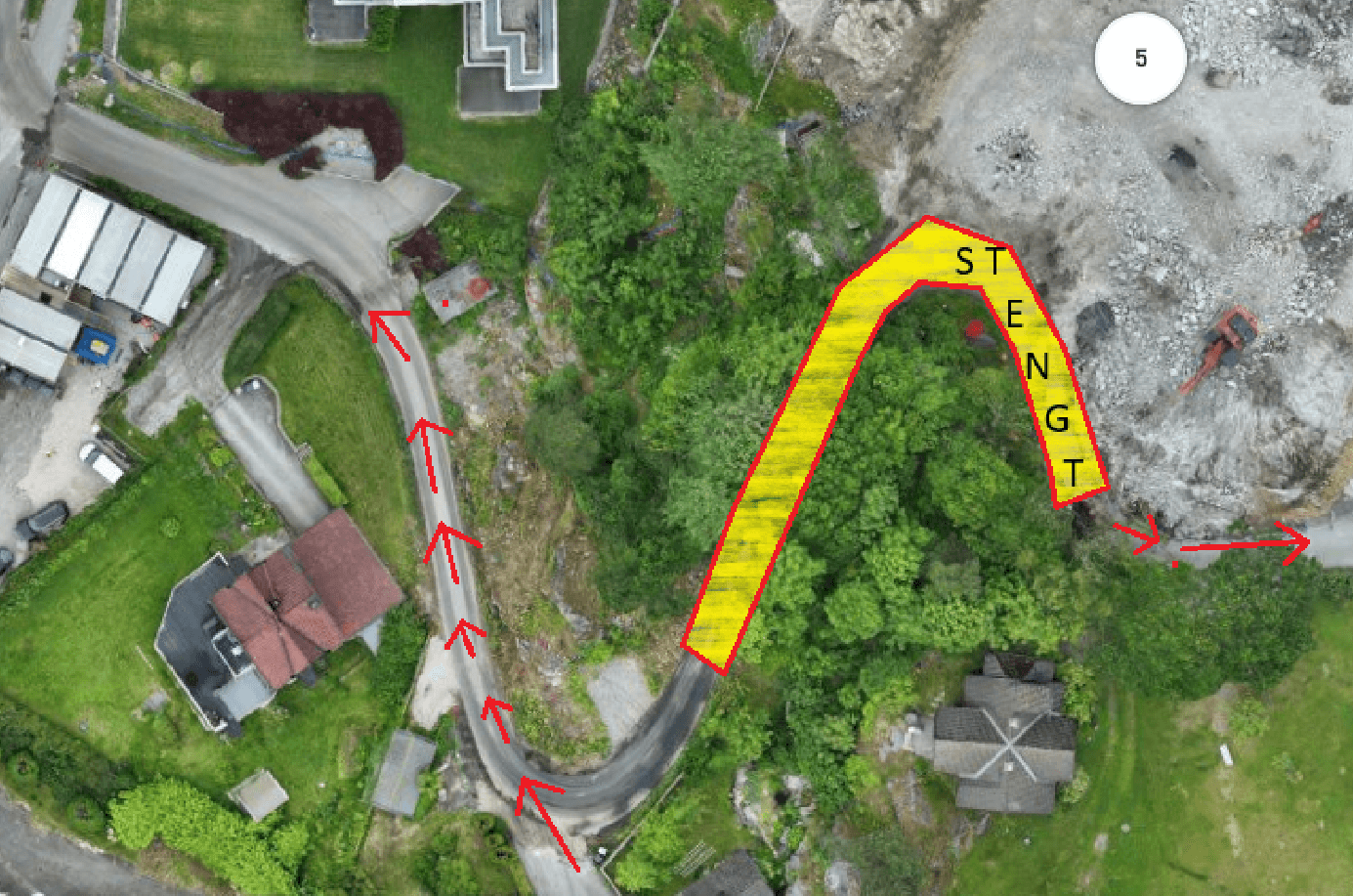 Skogveien Stengt 27.06.25