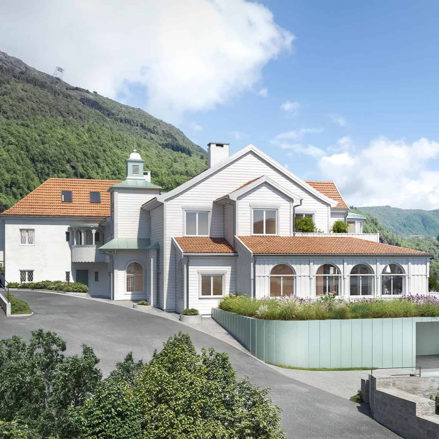 Nyebellevue Sett Fra Fjellveien